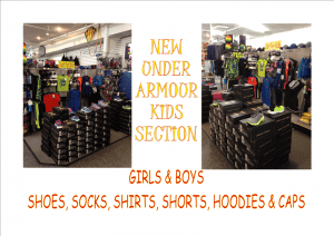 Kids Under Armoor now at Sportsworld Nevada